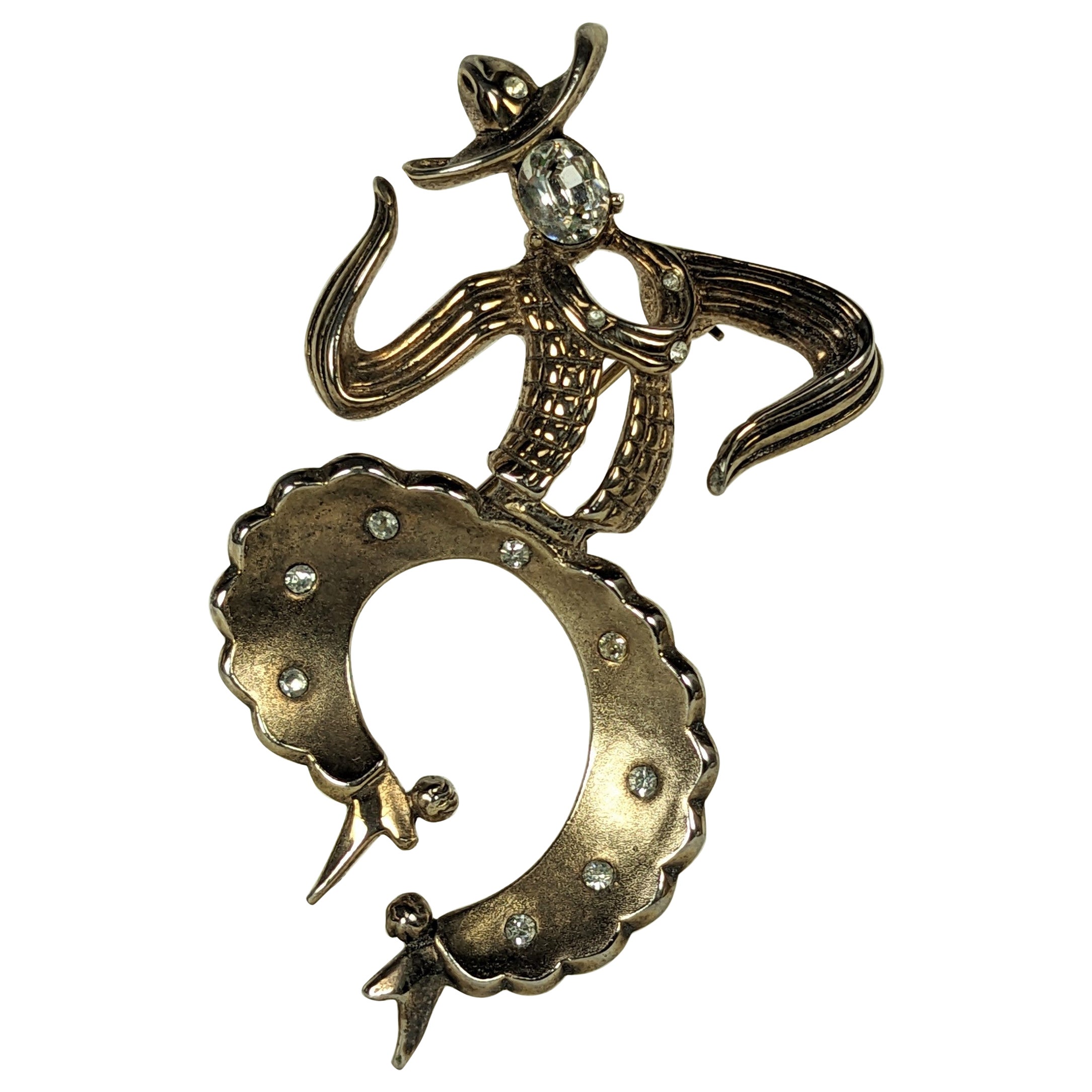 Broche vaquero retro Trifari