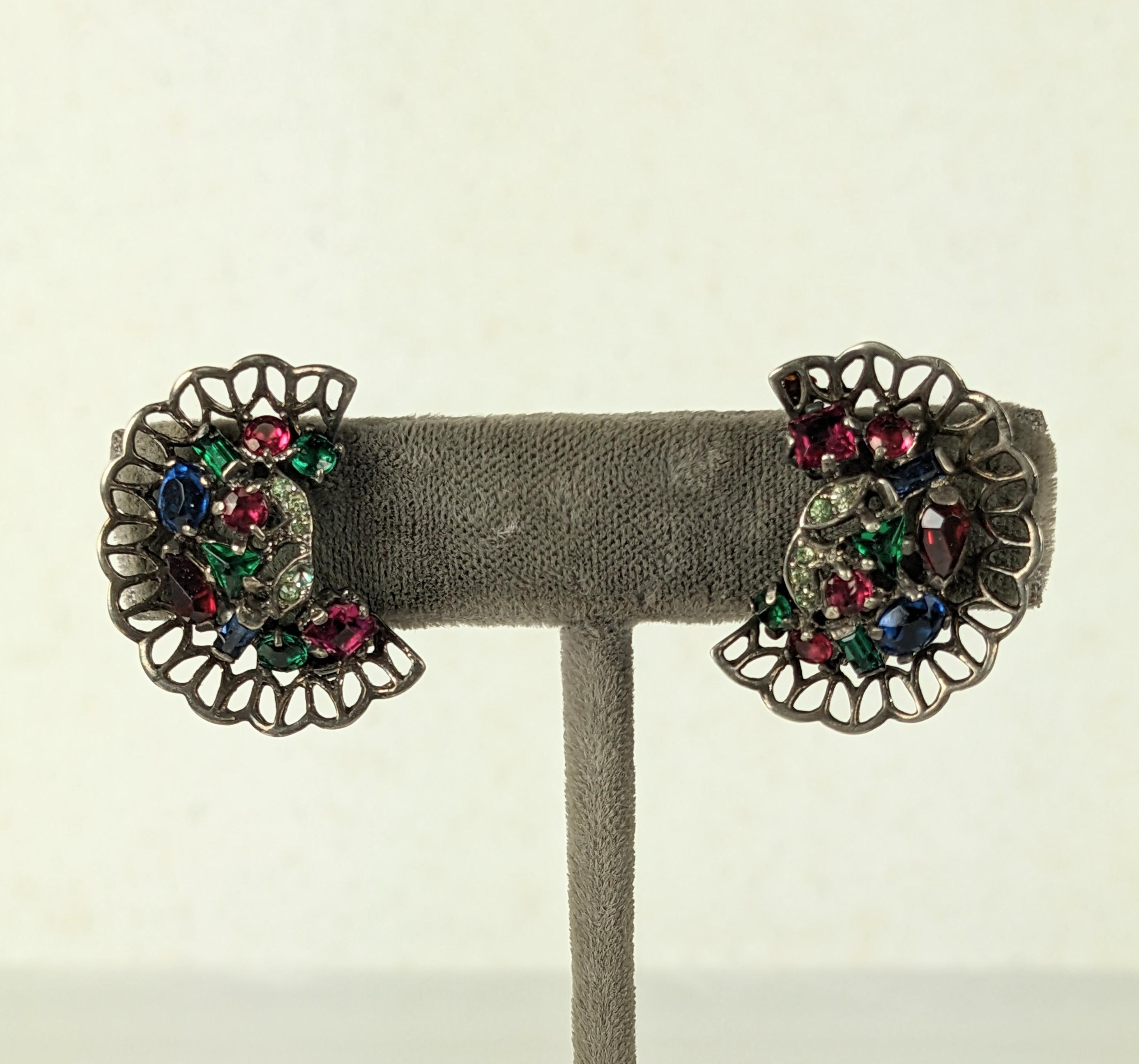 Boucles d'oreilles en bijoux de la série Trifari Riviera d'Alfred Philippe Pour femmes en vente