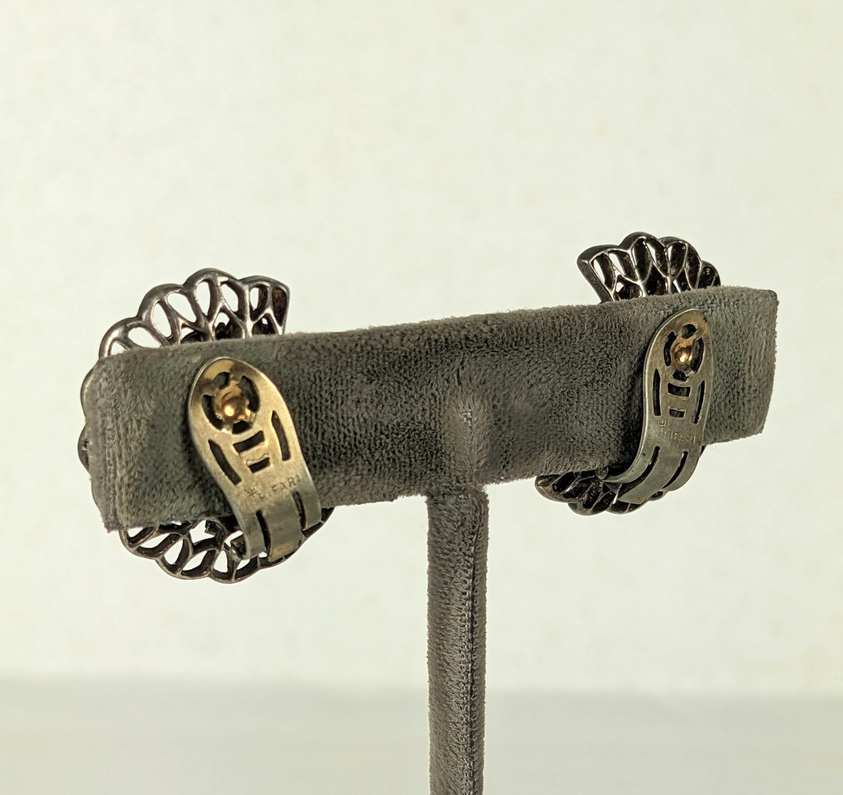 Boucles d'oreilles en bijoux de la série Trifari Riviera d'Alfred Philippe en vente 2