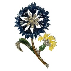 Clavel esmaltado Trifari "Rue de la Paix", Alfred Phillipe