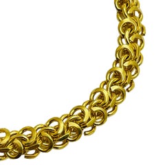 Bracelet de défilé TRIFARI signé vintage en or et chaîne