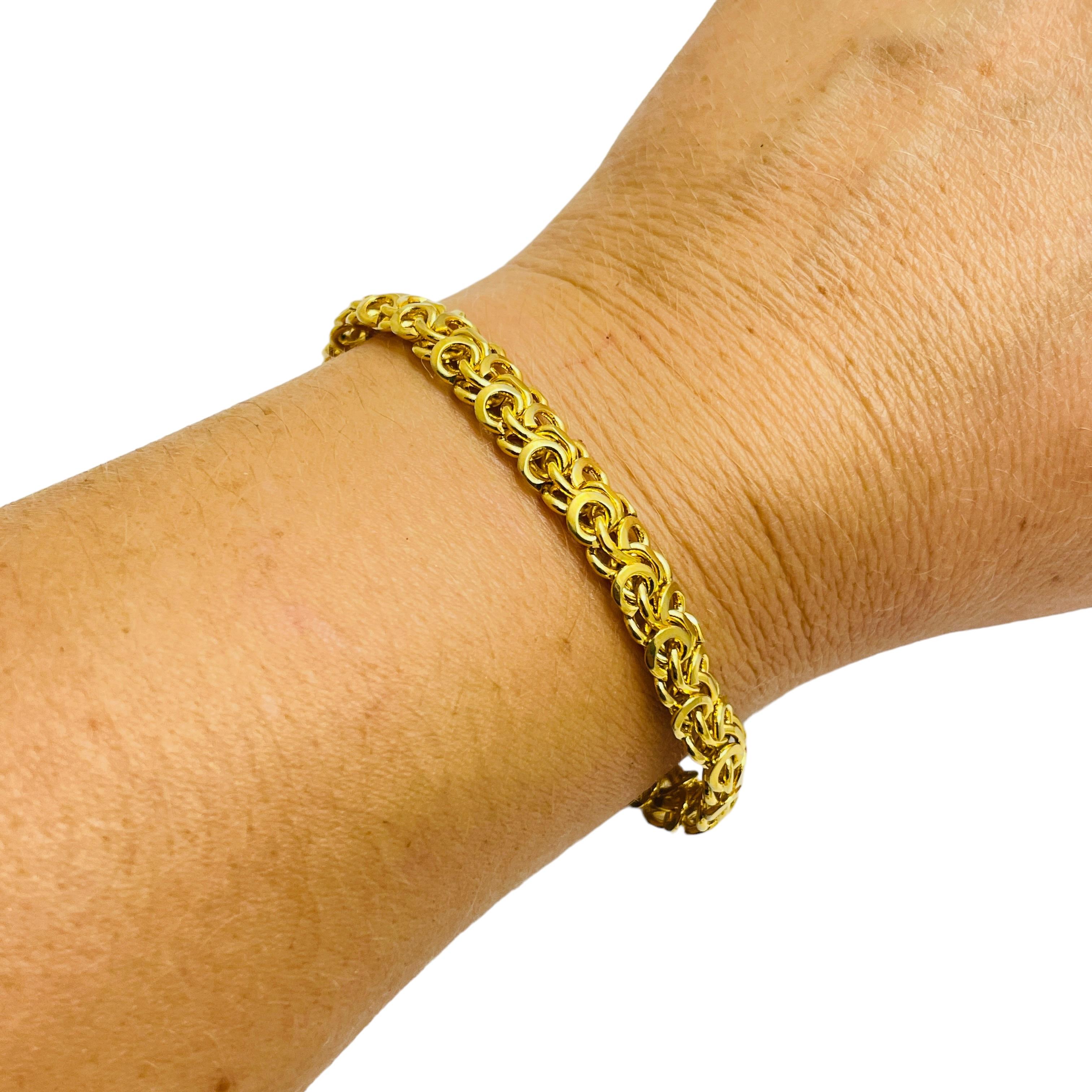 De las mujeres TRIFARI pulsera de pasarela de diseño con cadena de oro vintage firmada en venta