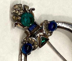 Trifari Tanjore Sterling Siver Brooch from 1945