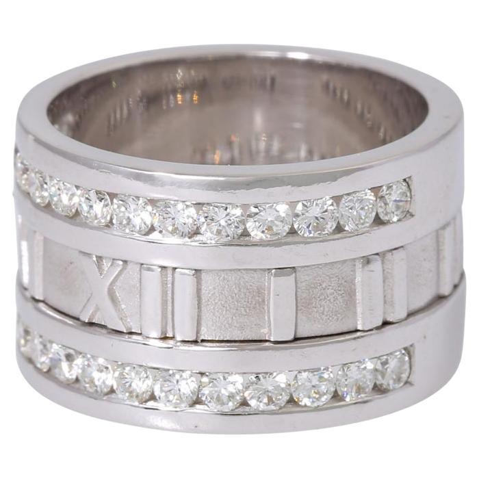 Tiffany & Co. Ring 'Atlas' with 28 Diamonds