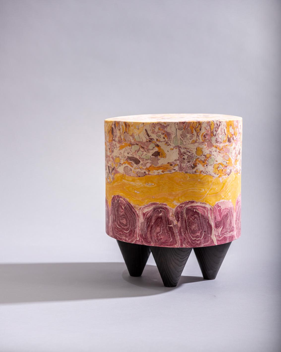 Hand-Crafted “Trifle” Contemporary Stool or Side Table by Studio Morison for General Life