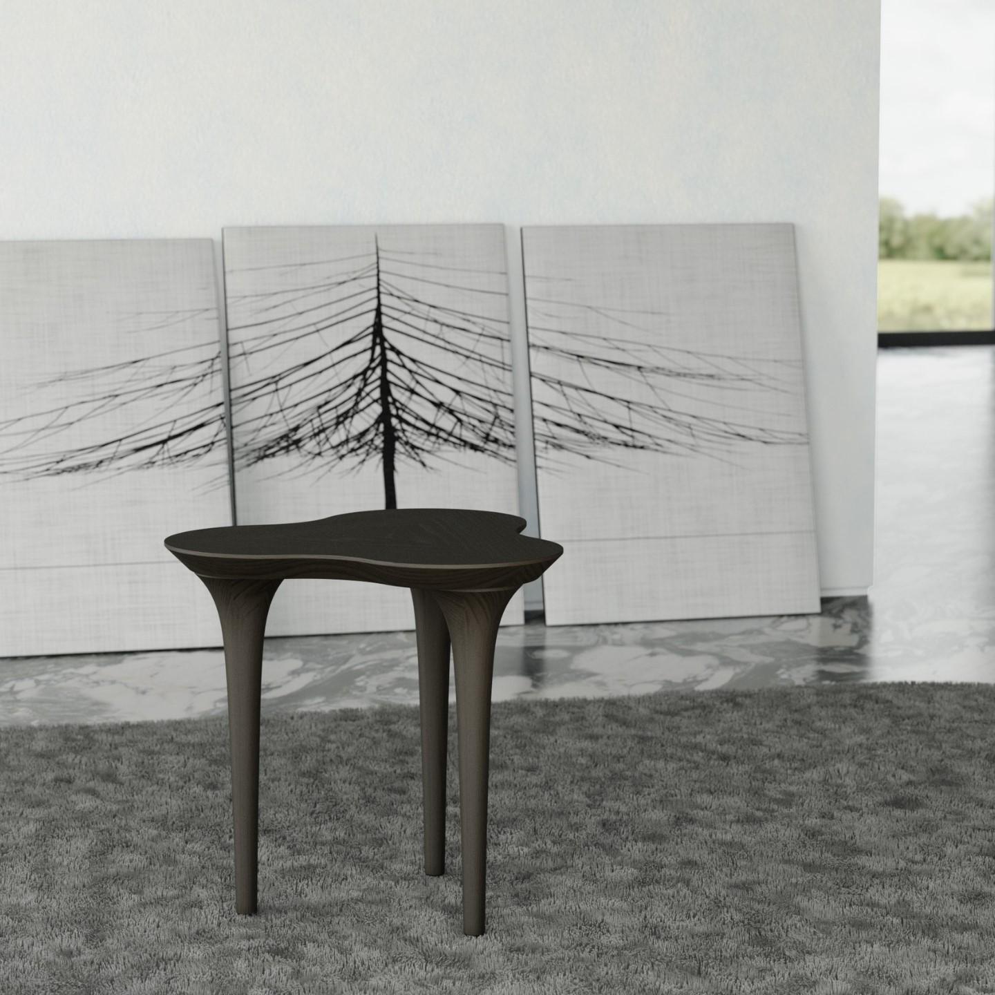 XXIe siècle et contemporain Table basse Trifoglio en frêne, Morelato en vente