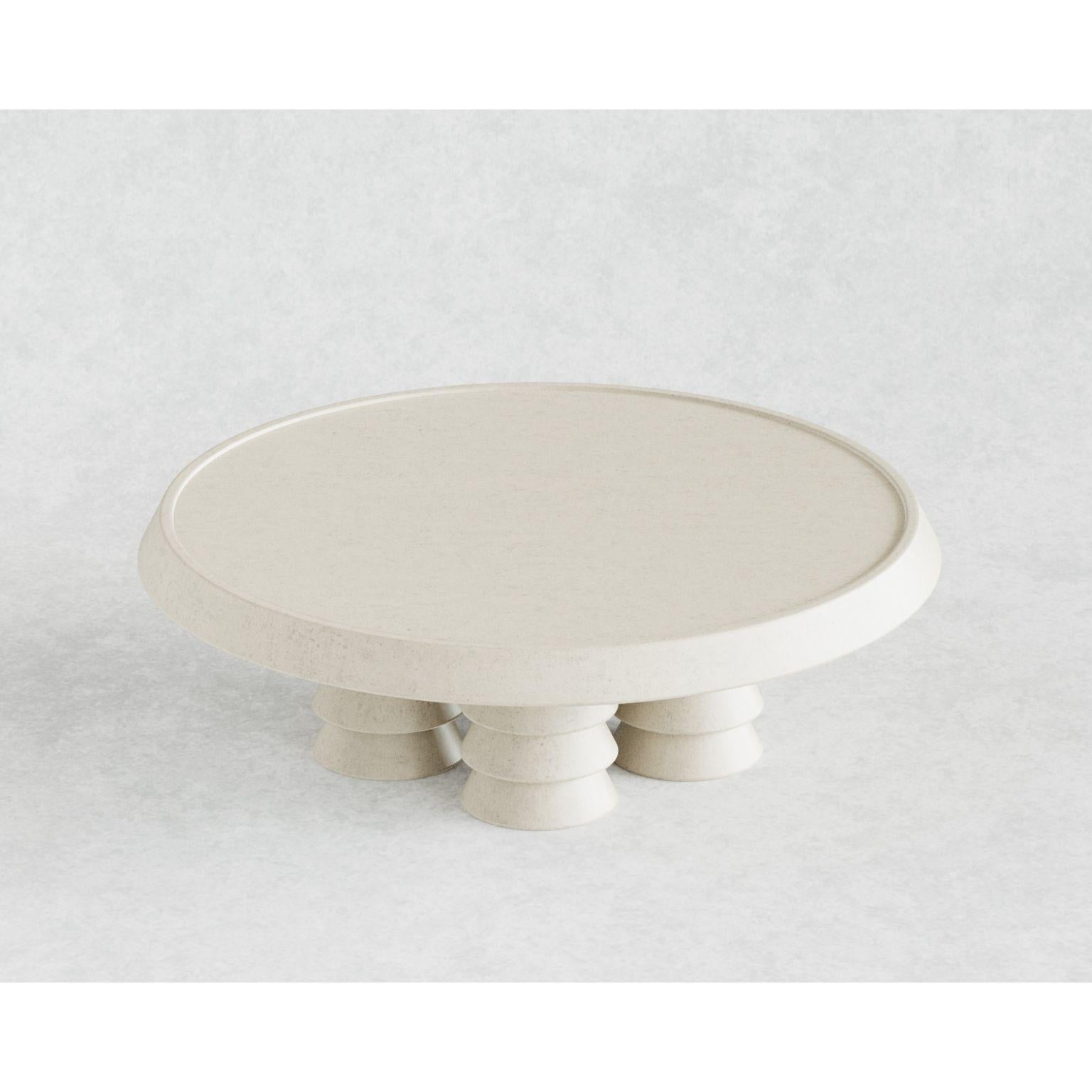 Trigono Creme Coffee Table by Studio Anansi In New Condition For Sale In Geneve, CH