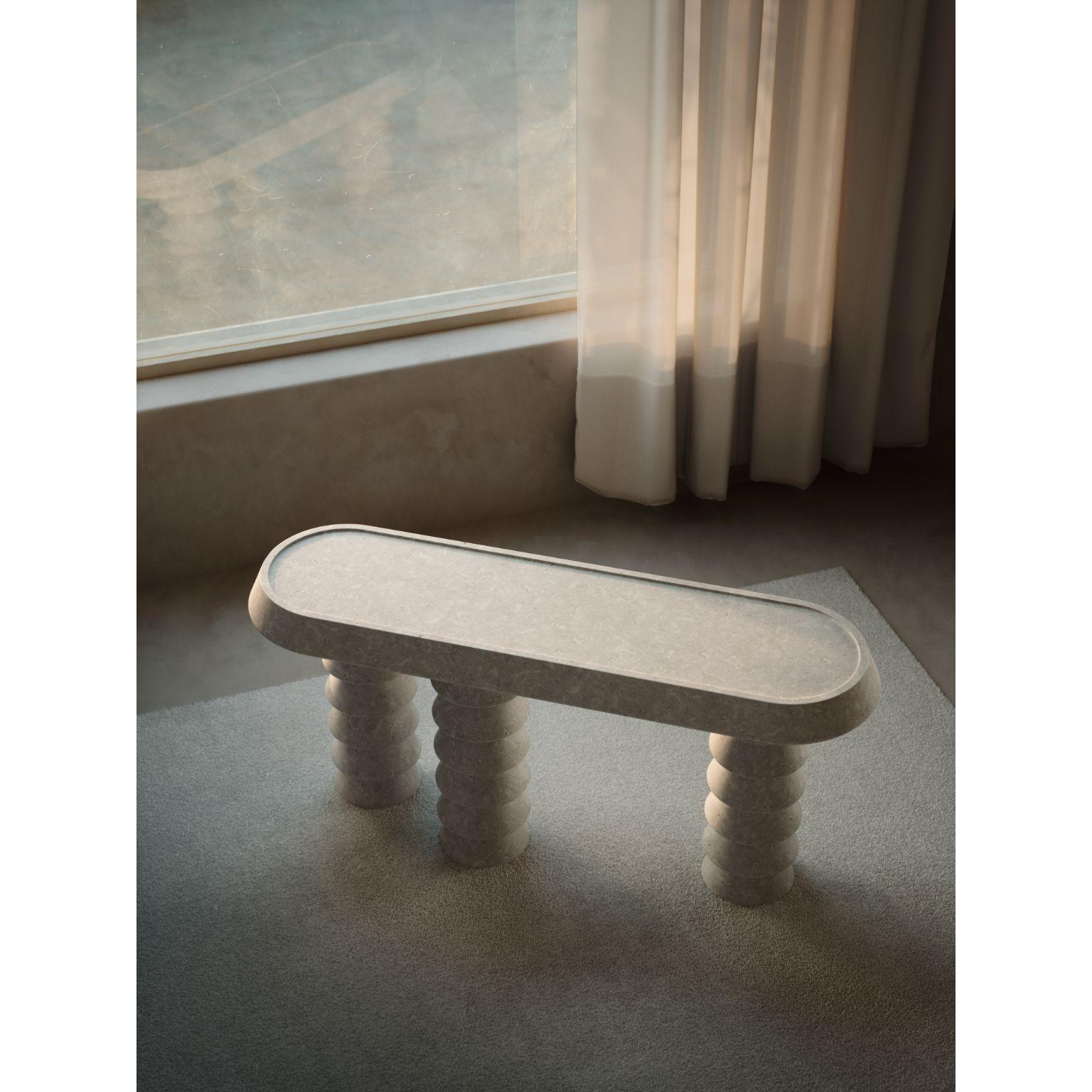 Post-Modern Trigono Creme Console Table by Studio Anansi For Sale