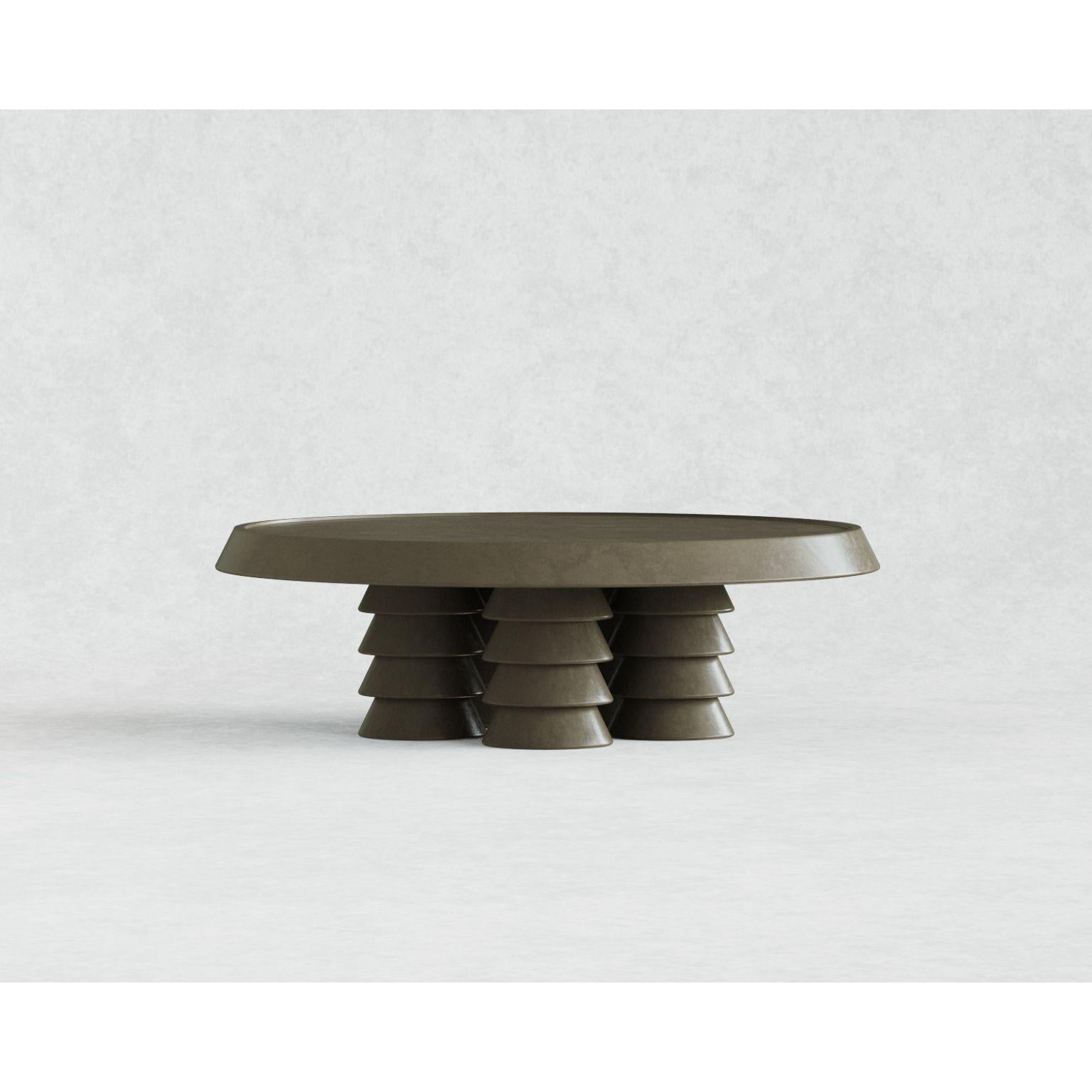 Canadian Trigono Dark Grey Coffee Table by Studio Anansi For Sale