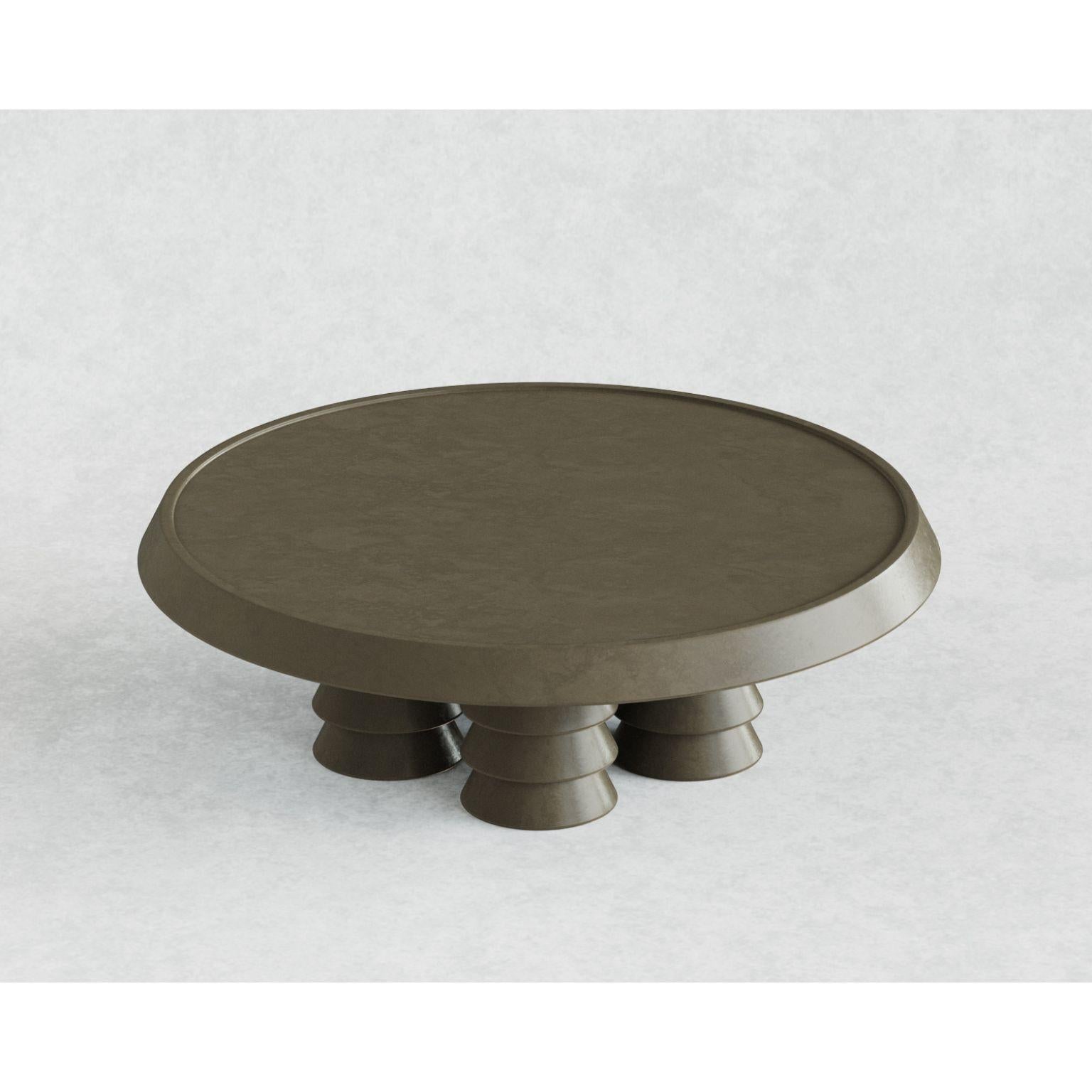 Trigono Dark Grey Coffee Table by Studio Anansi In New Condition For Sale In Geneve, CH