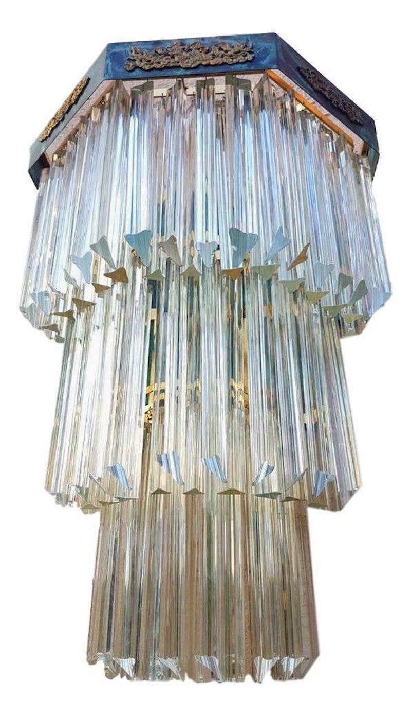 Trihedron Glass Vintage Wall Light Produced by Venini, 4 Available, 1960s For Sale 6