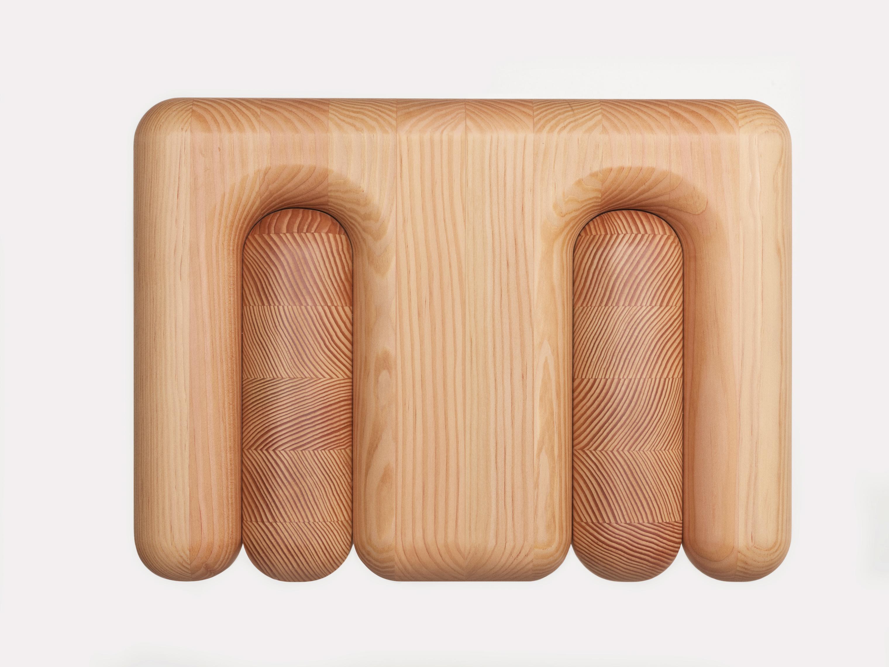 Fir Trilit Stool by SNICKERIET For Sale
