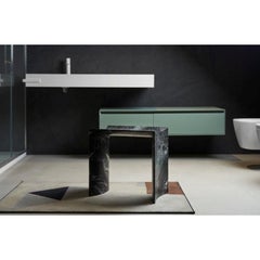 Trilite Medium Bench in Verde Lepanto Marble by Bufalini Marmi