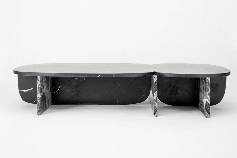 Post-Modern Trilithon Marble Coffee Table by OS And OOS For Sale