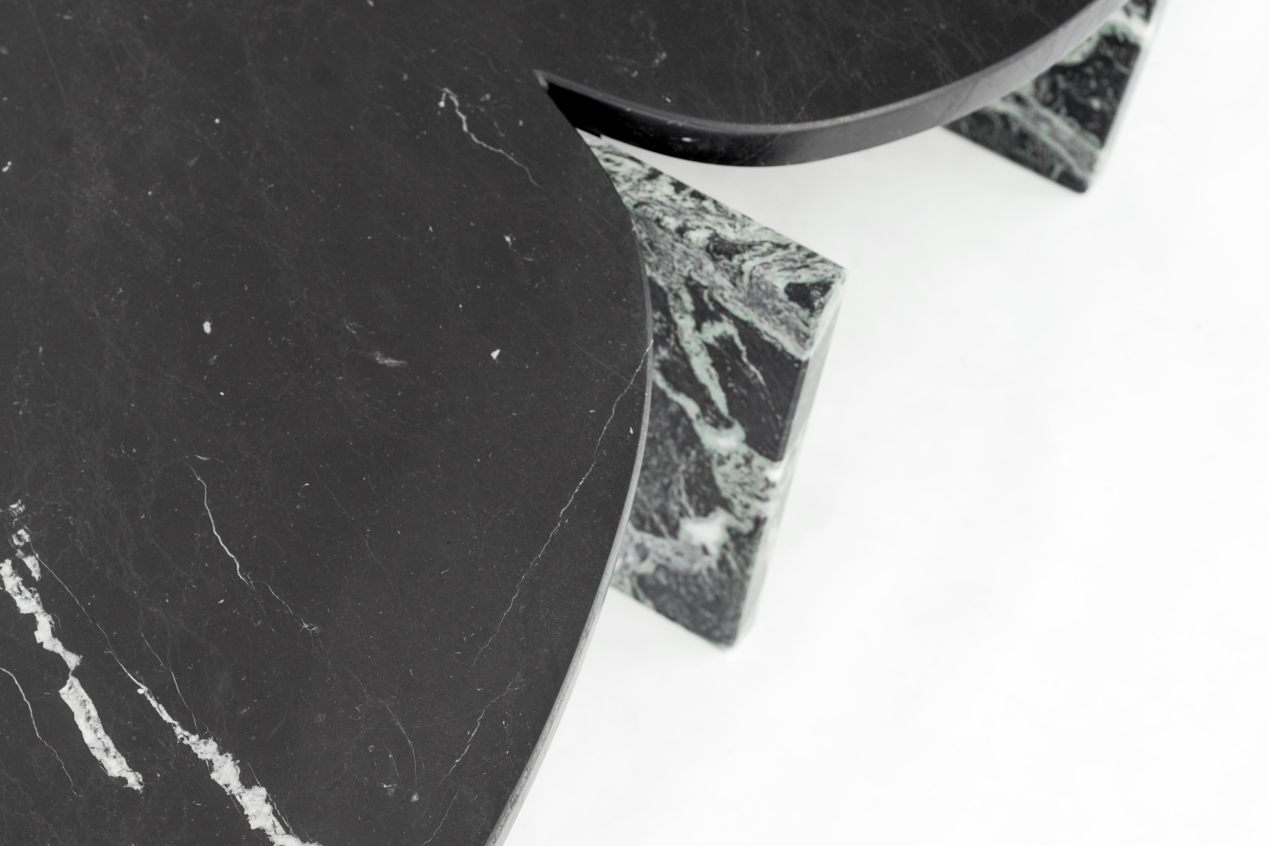 Dutch Trilithon Marble Coffee Table by OS And OOS