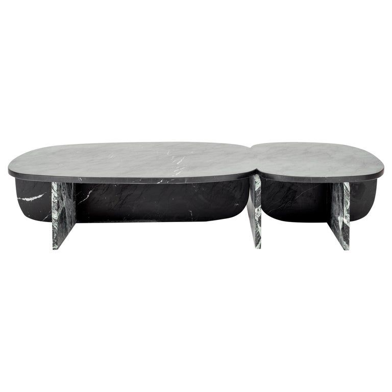 Trilithon Marble Coffee Table by OS And OOS For Sale
