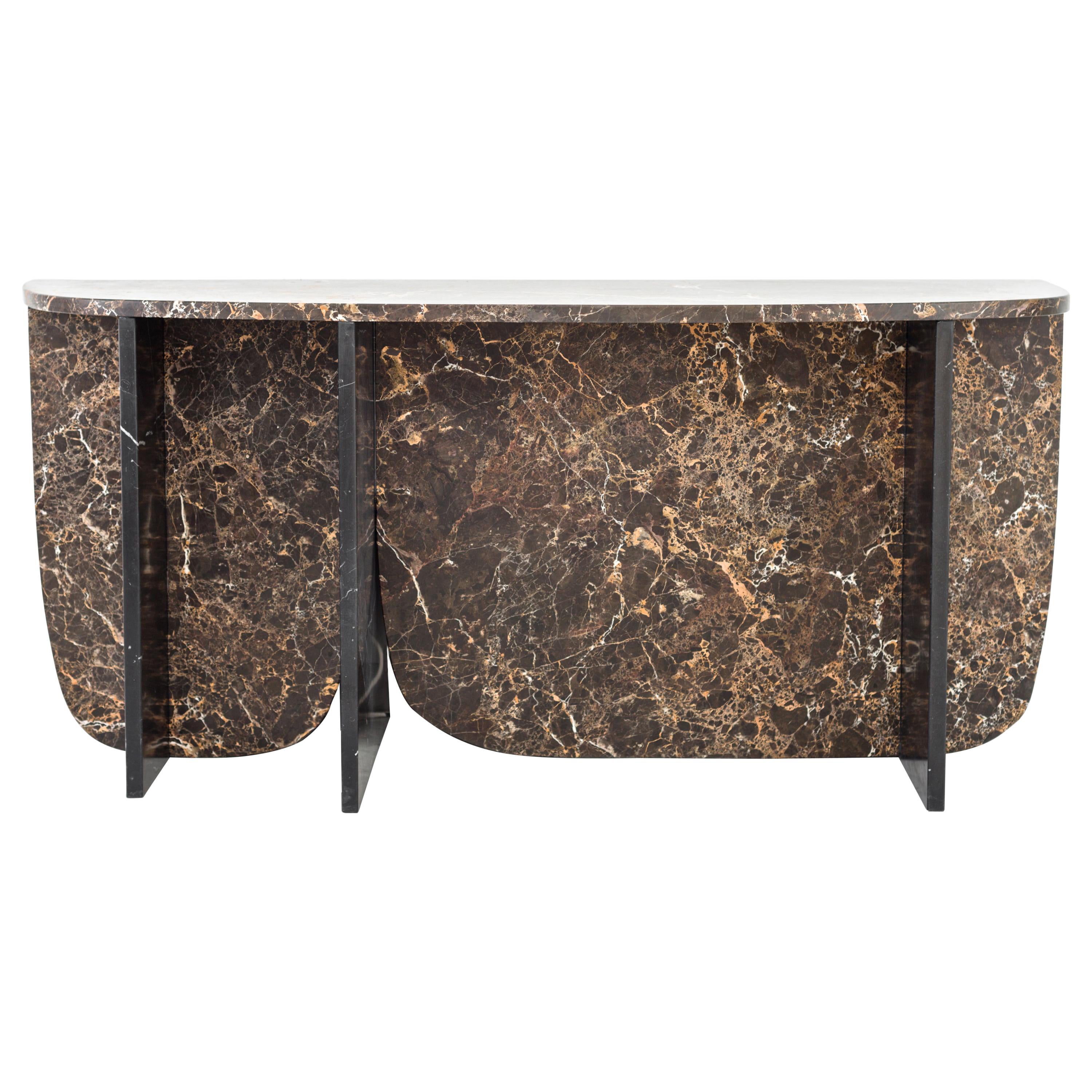 Trilithon Marble Console by OS and OOS For Sale