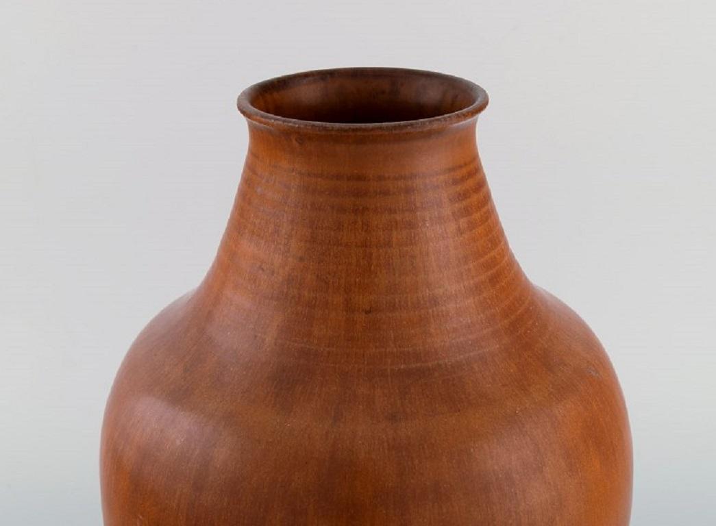 Swedish Triller Tobo, Sweden, Stylish Unique Vase in Glazed Ceramic, 1970s