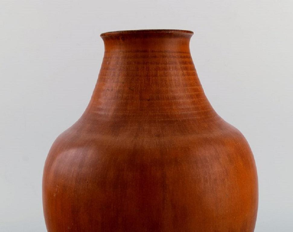 Triller Tobo, Sweden, Stylish Unique Vase in Glazed Ceramic, 1970s In Excellent Condition In Copenhagen, DK