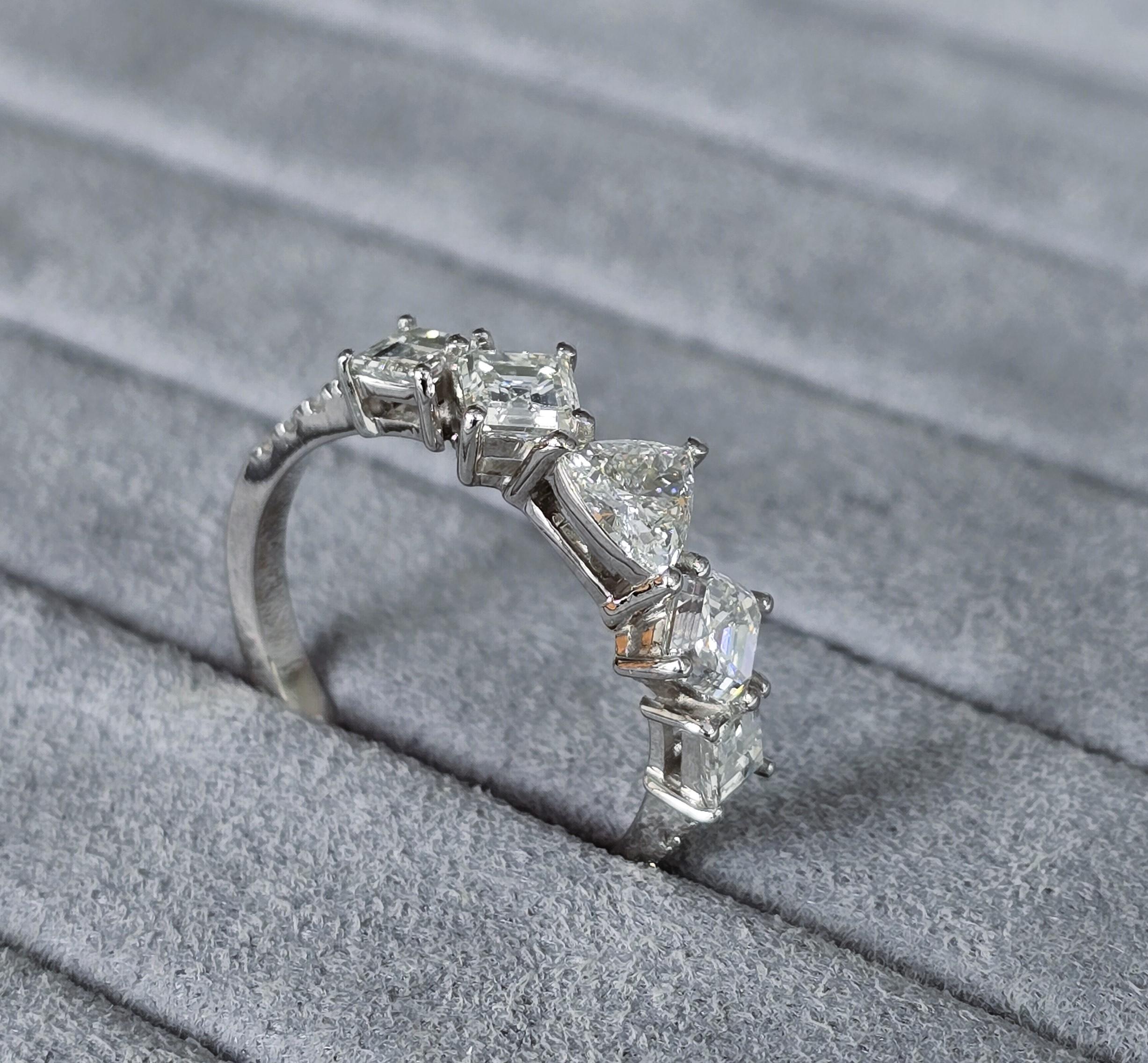 Trilliant Shape diamond Ring For Sale 4