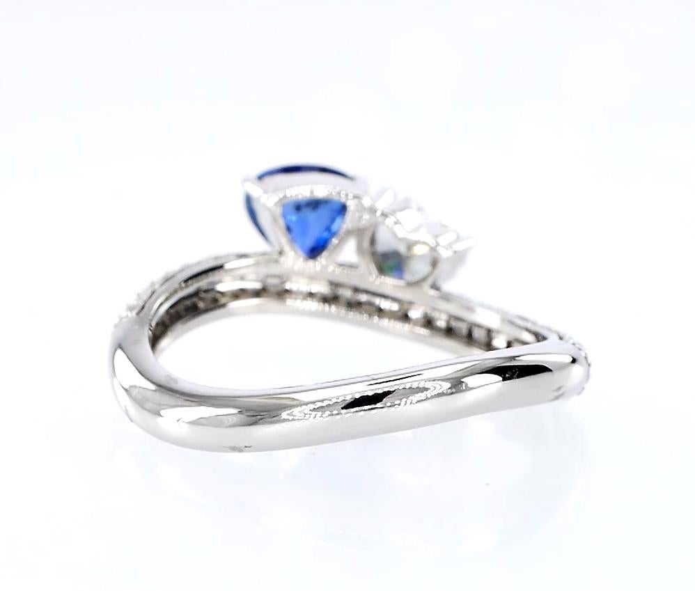 Anillo Trillón de Zafiro Azul en venta 1