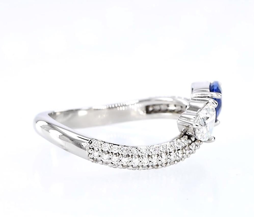 Anillo Trillón de Zafiro Azul en venta 2