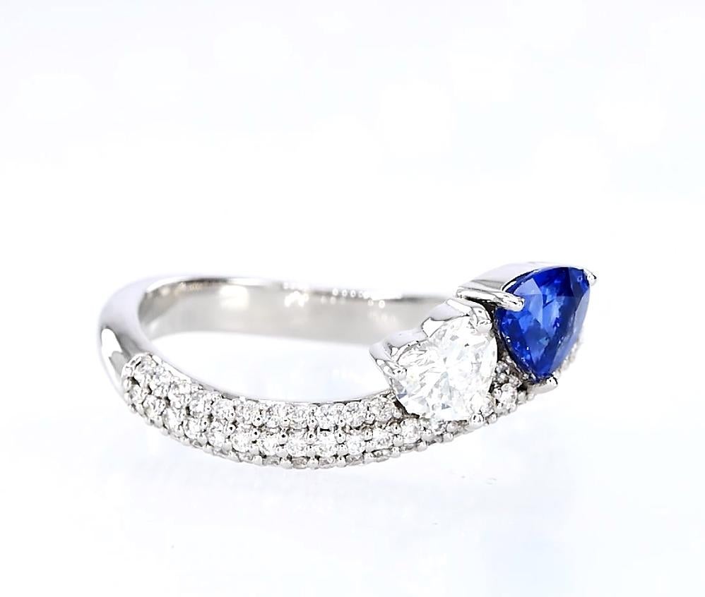Anillo Trillón de Zafiro Azul en venta 3