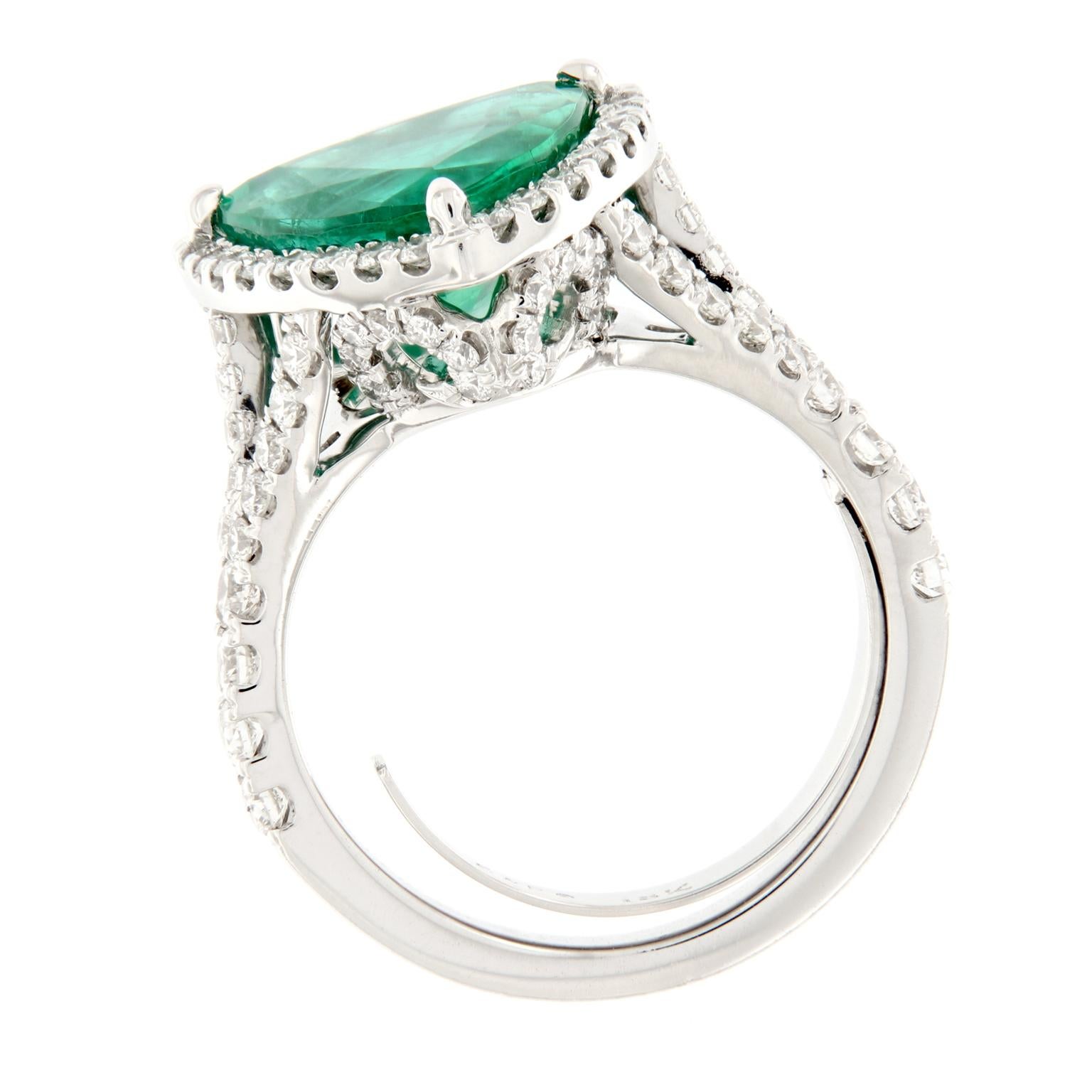 trillion emerald ring