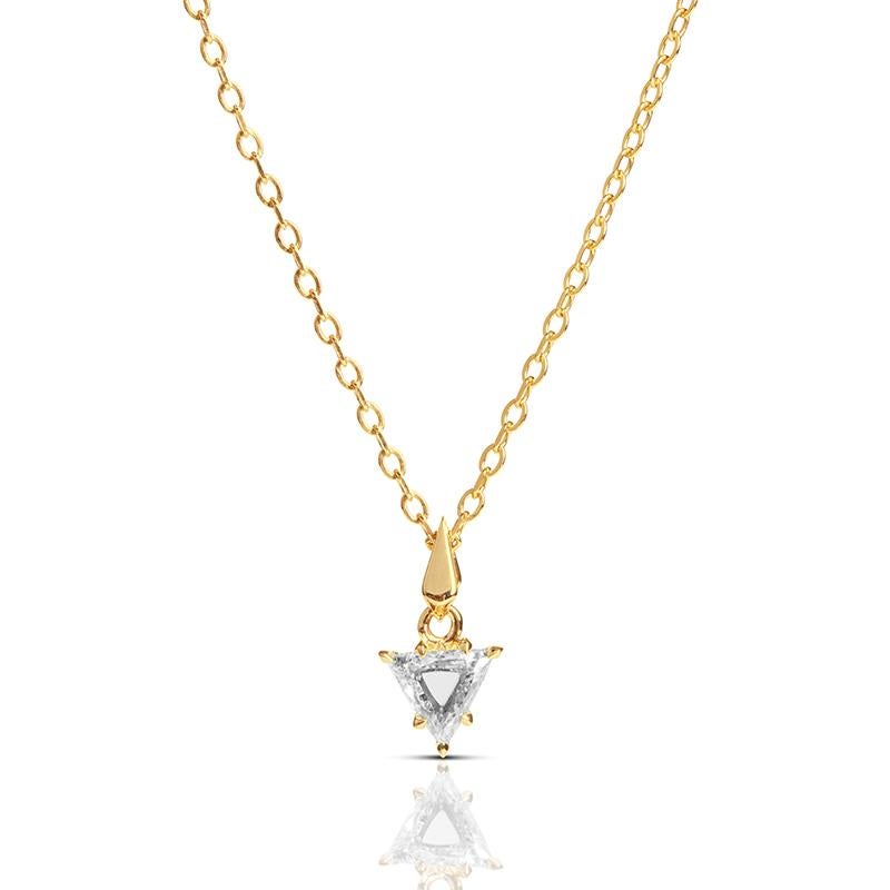 Oro giallo 18ct con  Ciondolo con diamante da 0,71 carati.

L'altezza del ciondolo, compresa la cauzione, è di circa 14,5 mm, la larghezza di circa 8,5 mm.

Lunghezza della catena:  450mm
