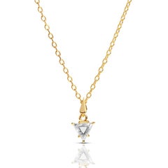 Trillion Diamond & 18ct Yellow Gold Pendant