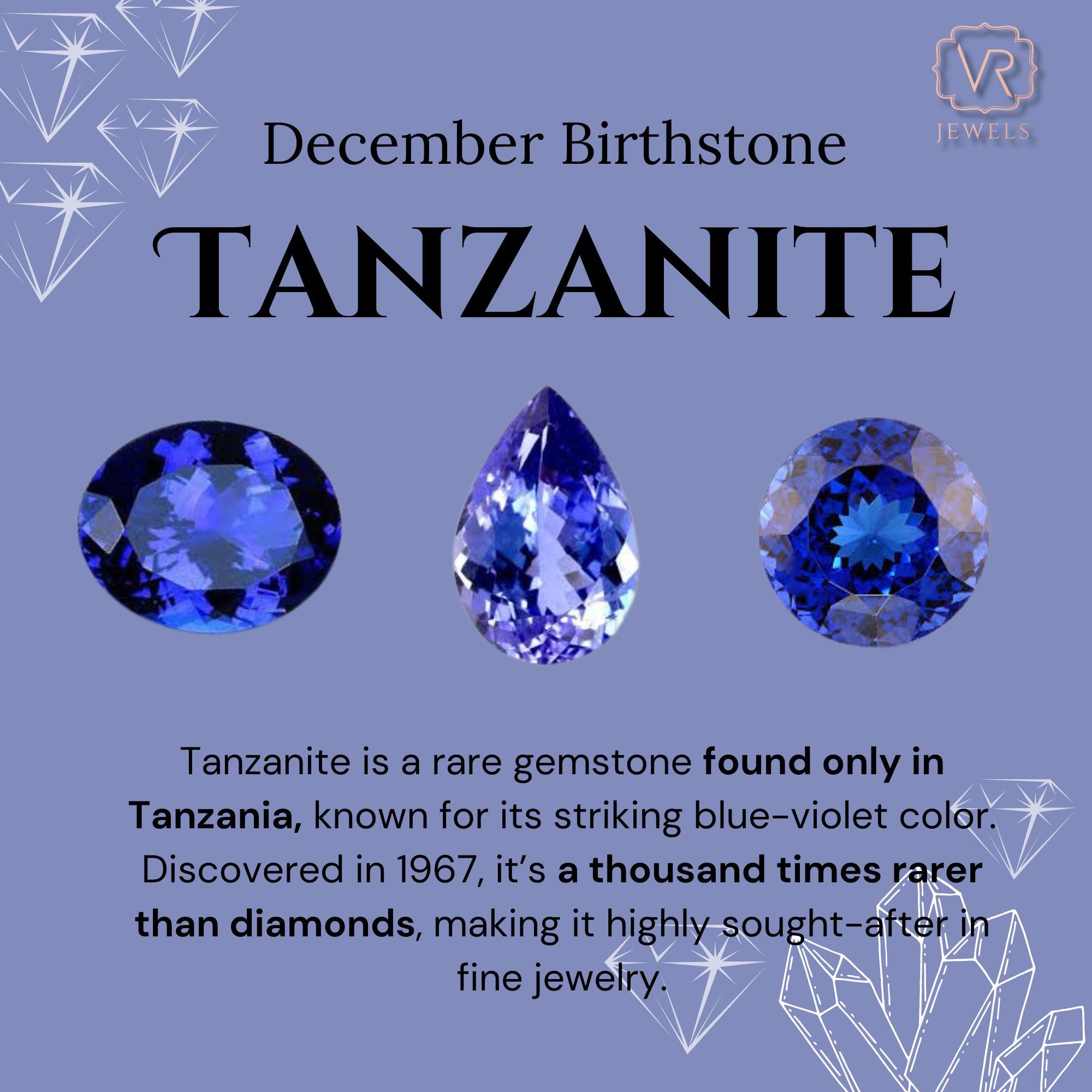 For Sale:  Trillion Shape Tanzanite and Diamond Ring with Diamonds in 18K White Gold 6