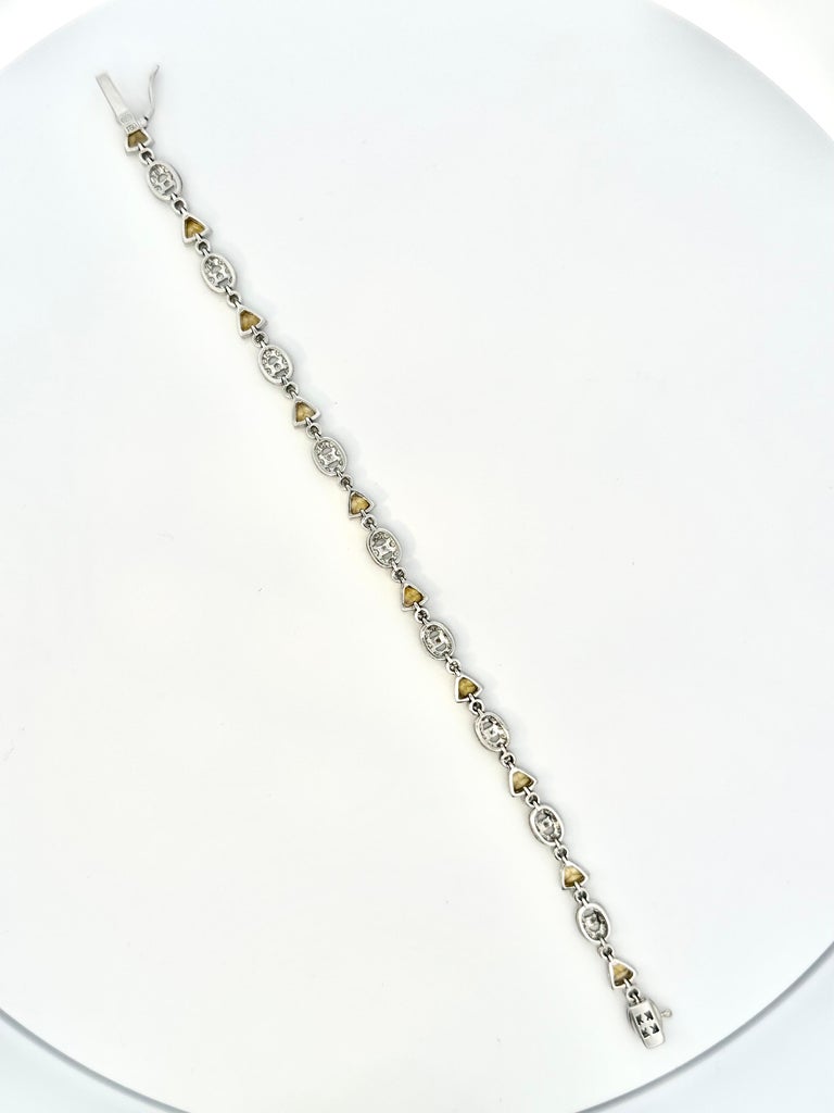 Orange Sapphire Trillion Cord Bracelet - Red main image 1