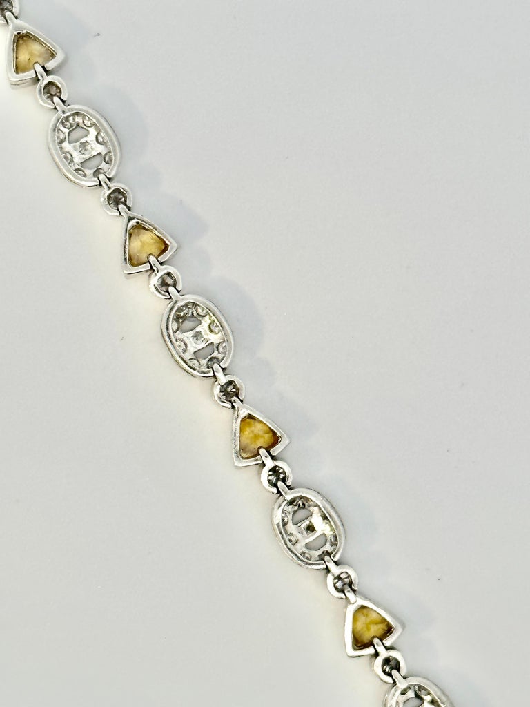 Orange Sapphire Trillion Cord Bracelet - Red main image 0