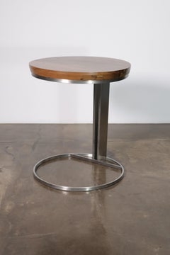 Trillo Modern Side Table in Stainless Steel by Costantini Design 'In Stock'