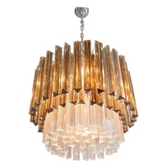 Trilobi Glass Chandelier, Murano