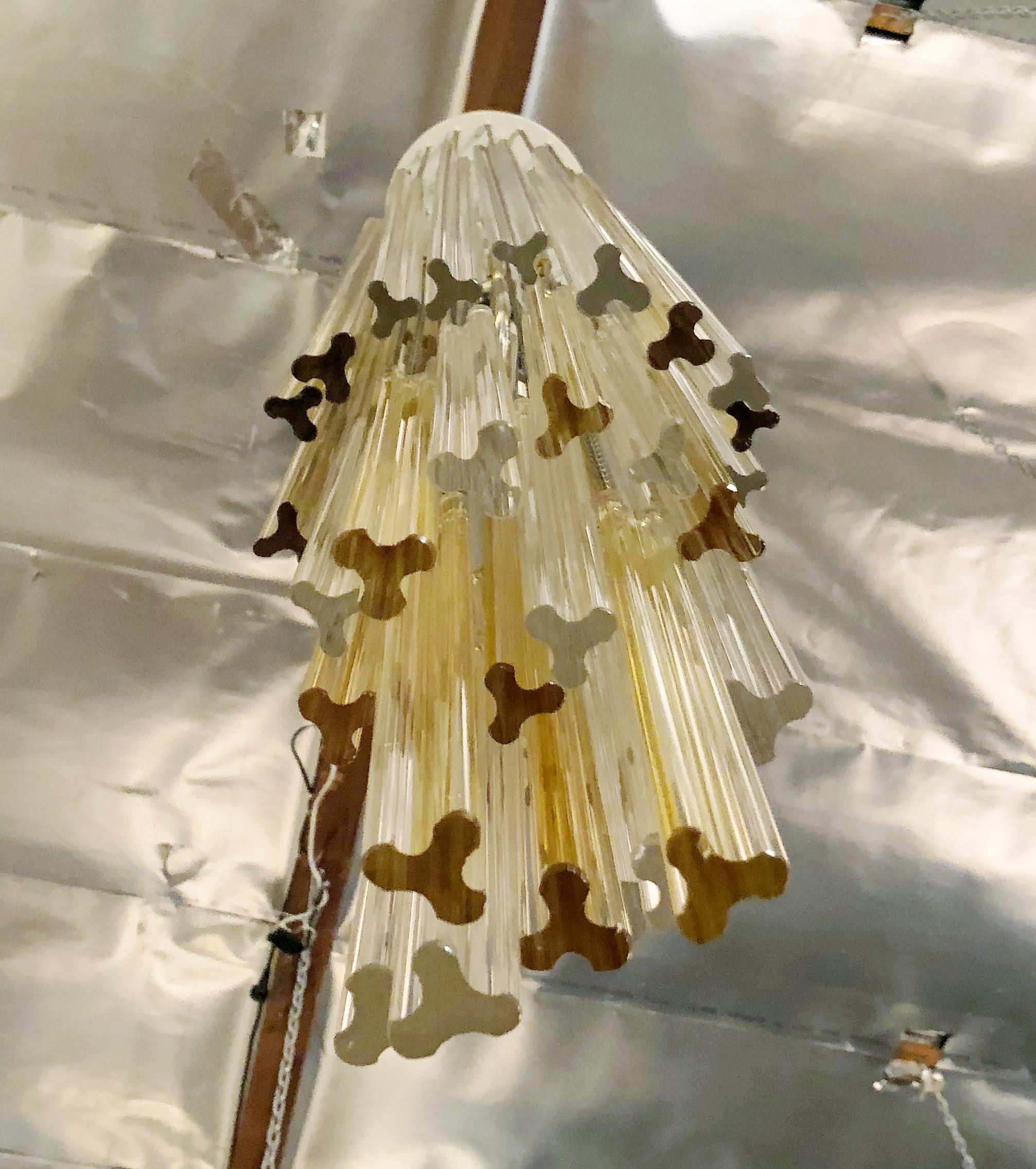 Murano Glass Trilobo Chandelier by Venini