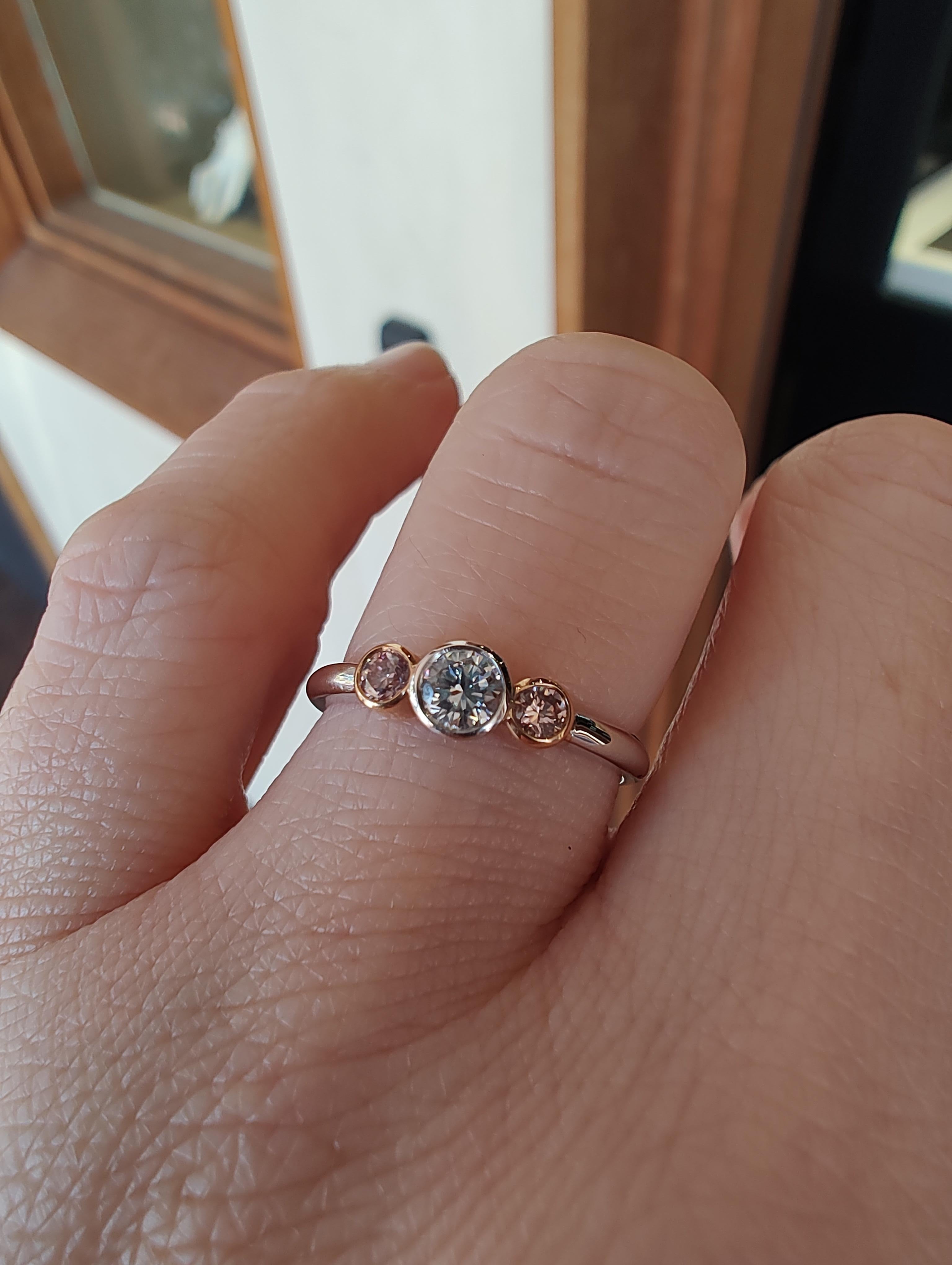 argyle diamond engagement ring