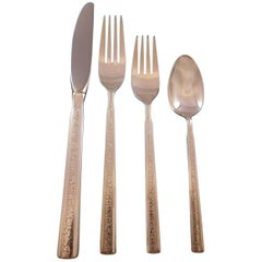 Trilogy by Gorham Sterling Silver Flatware Set for Eight Service 35 Pieces