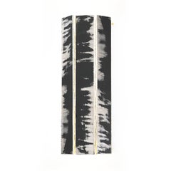 Trilogy Wall Sconce Lamp by Sabrina Landini, Black Art Glass, Handmade in Italy