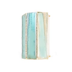 Trilogy Wall Sconce Lamp Sabrina Landini Sage Silvered Art Glass Handmade Italy