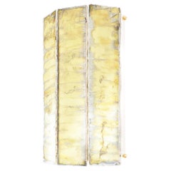 Trilogy Wall Sconce Lamp Sabrina Landini Gold Silvered Art Glass Handmade Italy