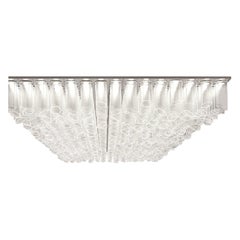 Trim 7320 Ceiling Lamp in Glass with Polished Chrome Finish, by Barovier&Toso