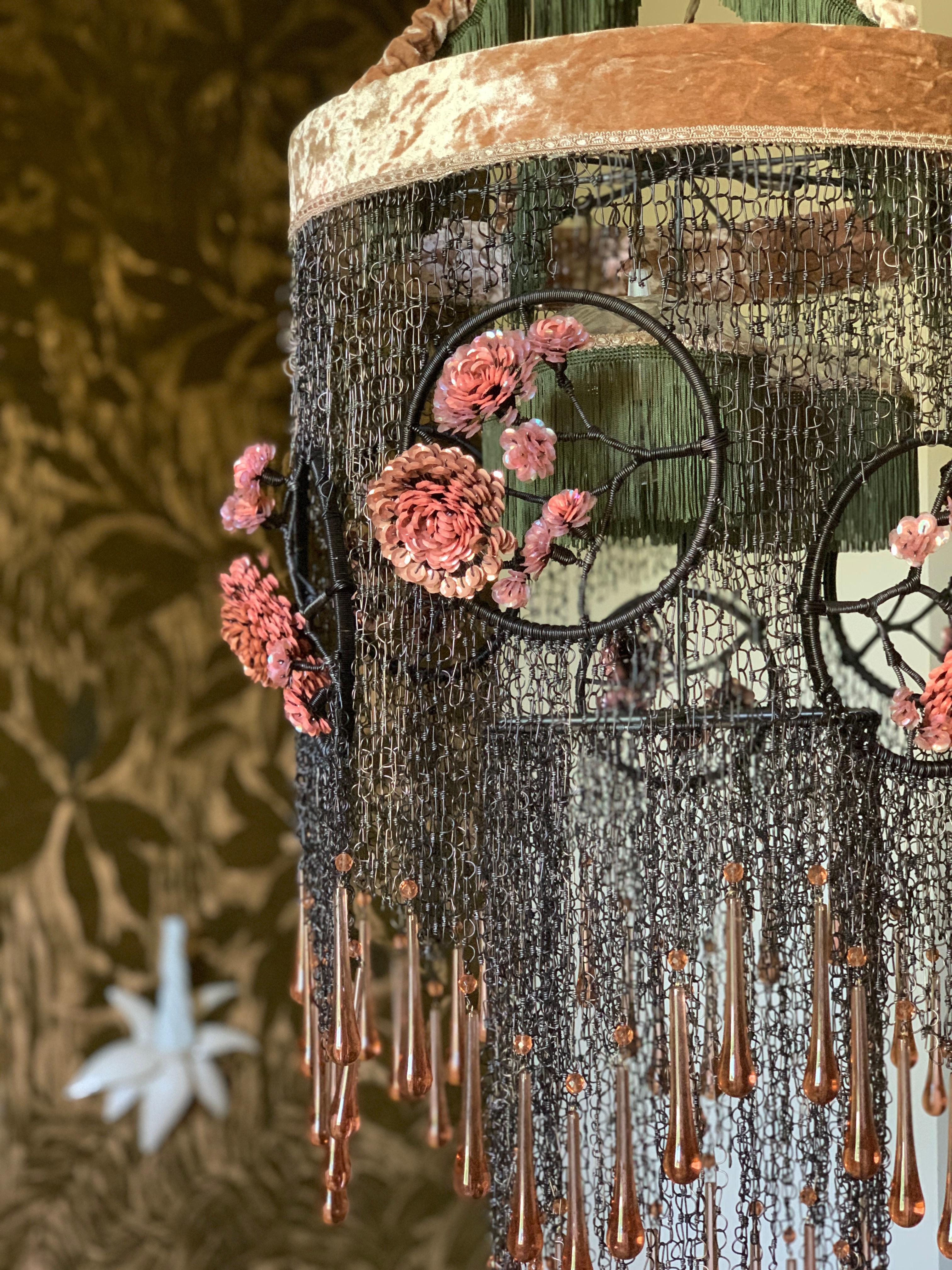 Contemporary Trina Chandelier by Valentina Giovando For Sale