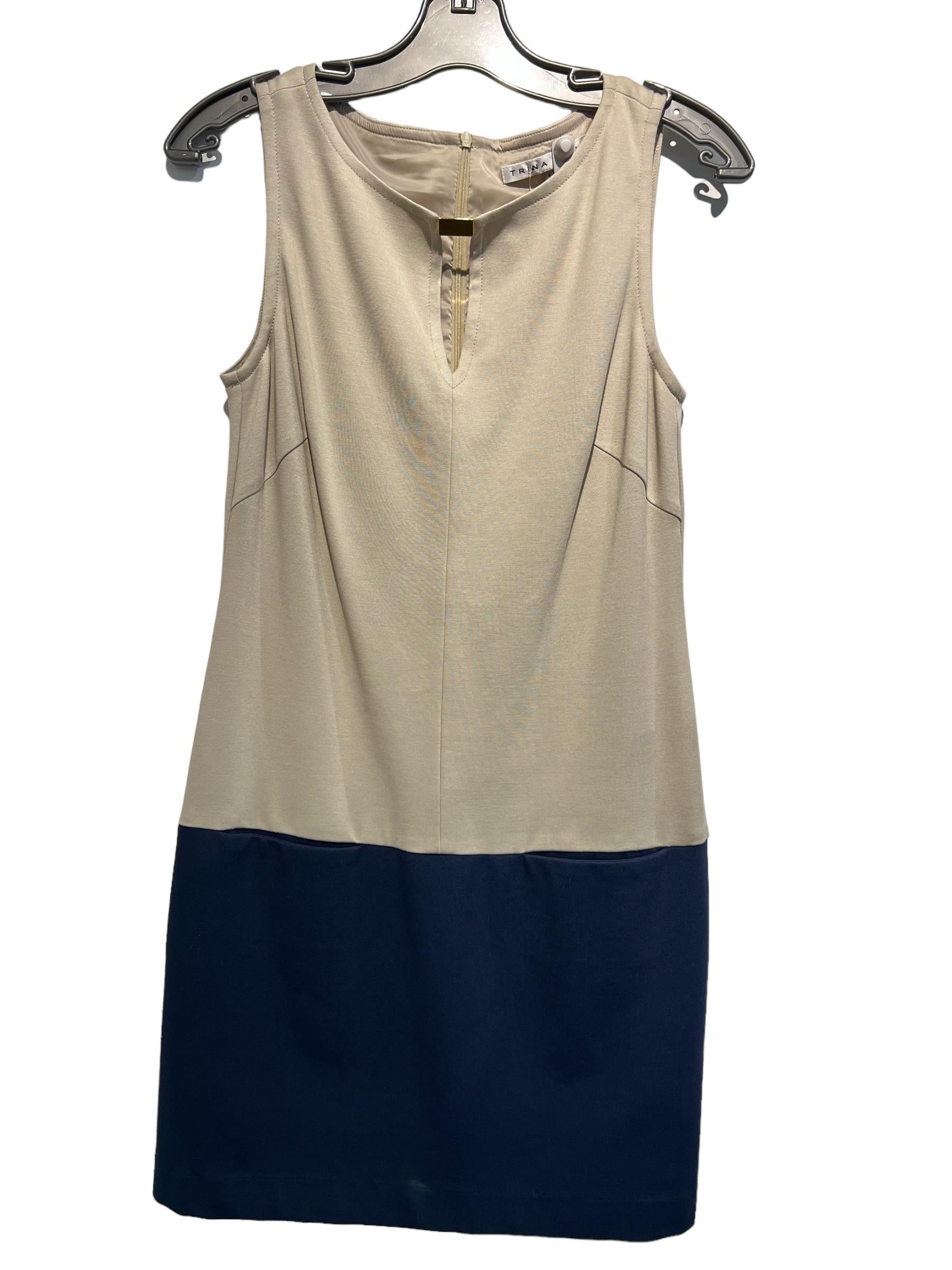 Brown Trina Turk Women´s Gray and Navy Dress