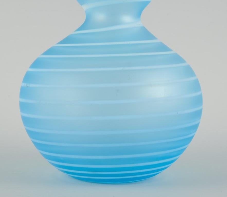 Art Glass Trine Drivsholm, contemporary Danish glass artist. Unique art glass vase For Sale