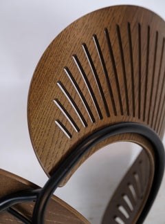 Trinidad Bar Stool Made In Stained Oak By Nanna Ditzel