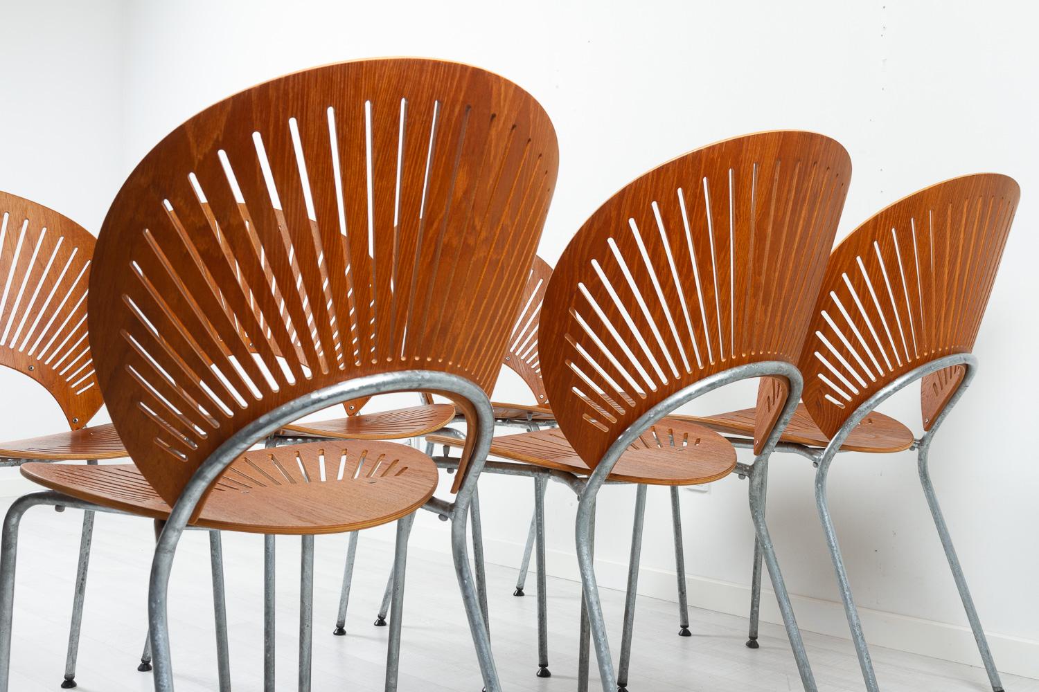 Trinidad Teak Dining Chairs by Nanna Ditzel 1990s Set of 14 For Sale 6