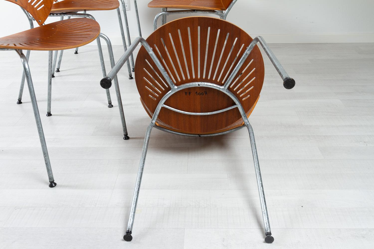 Trinidad Teak Dining Chairs by Nanna Ditzel 1990s Set of 14 For Sale 10