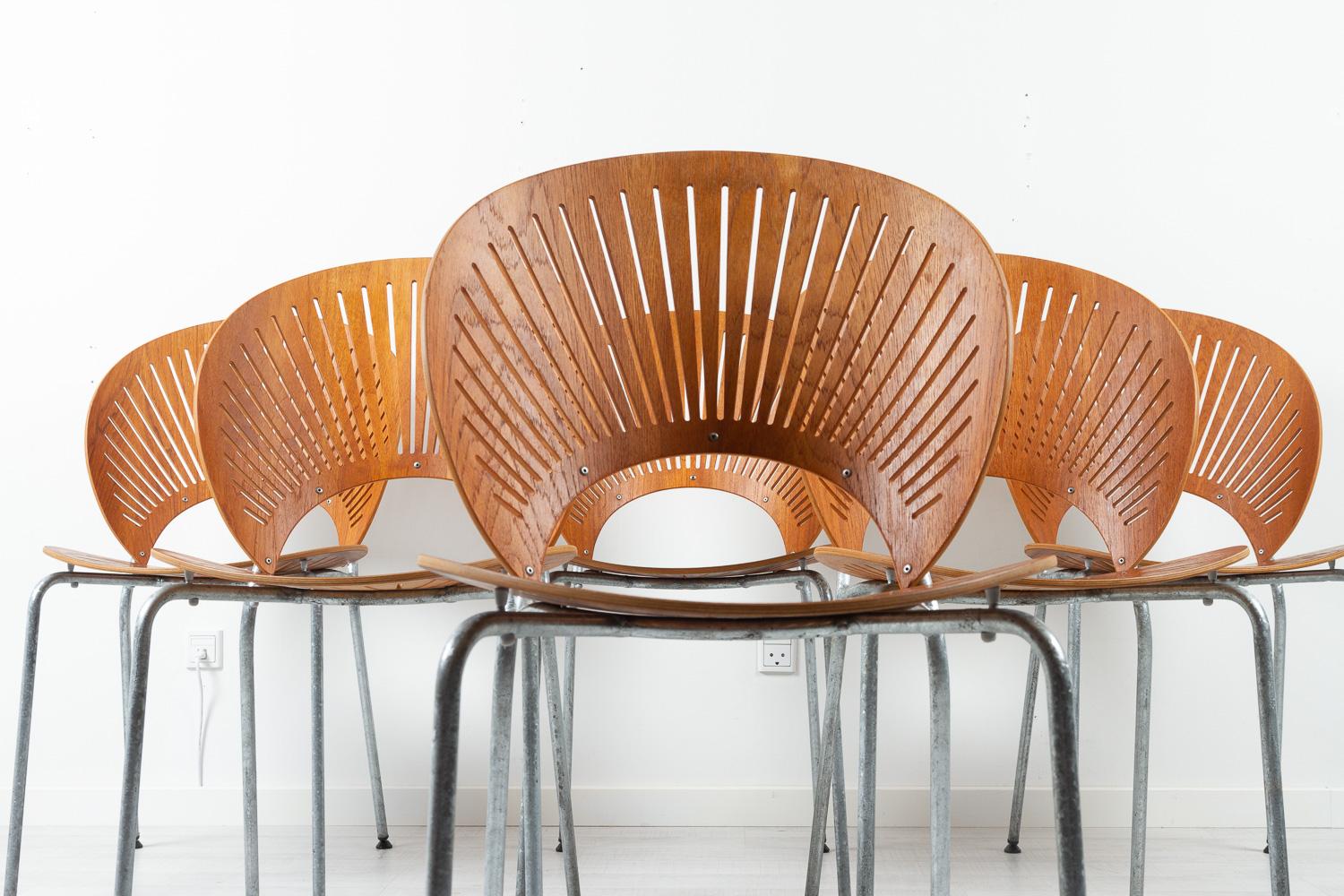 Danish Trinidad Teak Dining Chairs by Nanna Ditzel 1990s Set of 14 For Sale