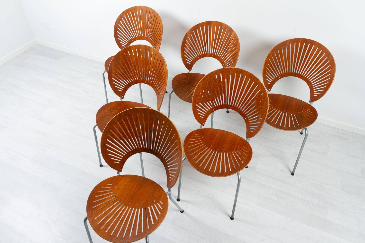 Trinidad Teak Dining Chairs by Nanna Ditzel 1990s Set of 14 In Good Condition For Sale In Asaa, DK